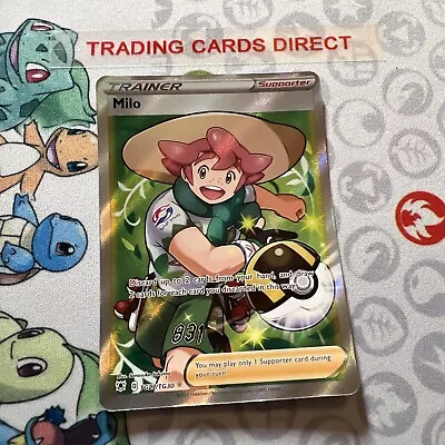 Milo TG27/TG30 Trainer Full Art Ultra Rare Astral Radiance Pokemon Card • £3.99