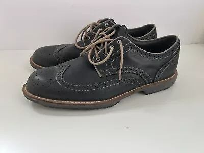 FootJoy Professional Mens 11M Wingtip Oxford Spikeless Charcoal Golf Shoes 57048 • $49.99