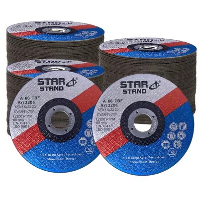50PCS 5inch Cutting Disc Wheel Thin Angle Grinder Cut Off Metal Steel Flap Tools • $28.09