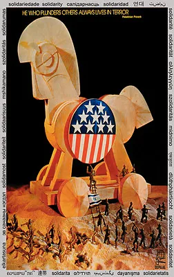 Solidarity POSTER Quality Print.American Troy Horse.Political Room Decor.q951 • $18