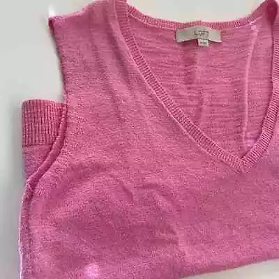 J.CREW Bubblegum Pink Casual V-Neck Vest Size XS • $19