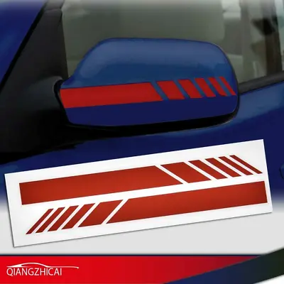 Fit For Red Car Accessories Rearview Mirror 5D Sticker Vinyl Stripe Decal New • $3.59