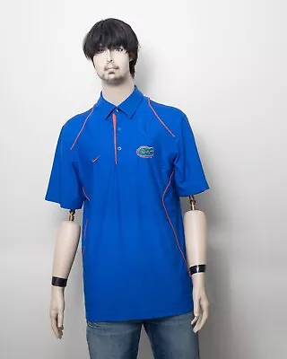 Florida Gators Polo Shirt Men's Small Blue Nike Short Sleeve Embroidered VINTAGE • $29.99