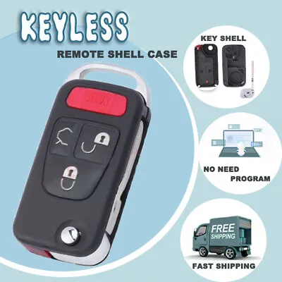 Flip Remote Key Shell Case 4 Button For Mercedes-Benz C E ML S HU39 Blank Blade  • $10.41