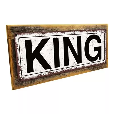 King Metal Sign; Wall Decor For Mancave Den Or Gameroom • $29.99