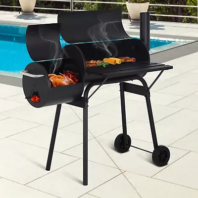 43  Charcoal Grill Outdoor Bbq Grill Portable Patio Backyard Meat Cooker Smoker • $107.99