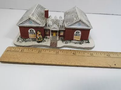 Norman Rockwell's Main Street Village The Library  Christmas Building 1990 • $10