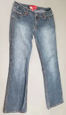 Ecko Red Jeans Womens Size 13 Juniors Blue Dark Tall Low Rise Boot Cut VINTAGE • $23.74