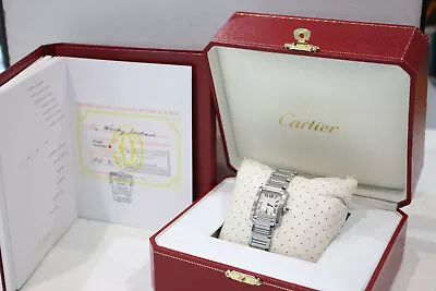 Cartier Tank Francaise Quartz Movement Steel. Model W51008Q3 Watch • $3999