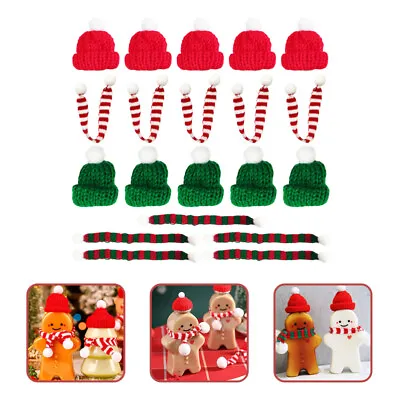 20Pcs Tiny Hats Miniature Christmas Hat Christmas Hats Christmas Bottle Cover • £9.98