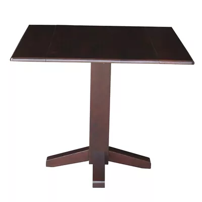 International Concepts 36  Square Dual Drop Leaf Dining Table In Brown • $242.47