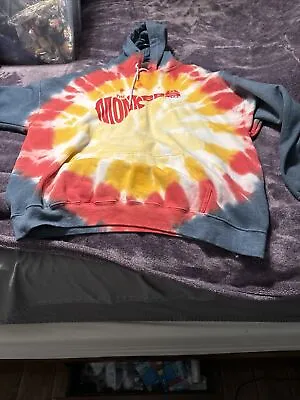 2xl THE MONKEES Logo Tie Dyed Grey Pullover Hoodie 27x29” • $50