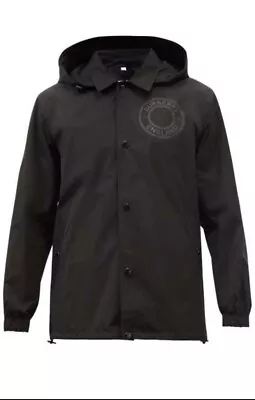 Burberry Ealing Logo-Print Technical-Shell Rain Jacket - Black XL • $300