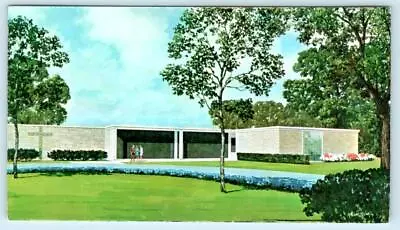 JOLIET IL ~ Woodlawn Memorial Park WHITE SWAN MAUSOLEUM ~ 3.5 X6  Postcard • $5.93