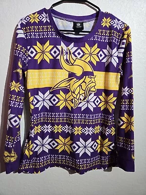 Youth Girls Minnesota Vikings Shirt Size Medium NFL Football Long Sleeve Shirt • $12.99