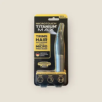 MicroTouch Titanium Max Lighted Personal Trimmer Precision NIP • $14.99