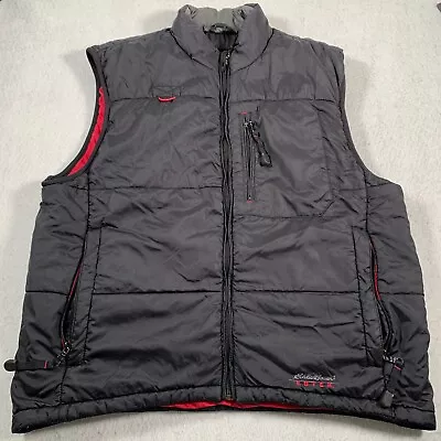 Eddie Bauer Ebtek Vest Mens Mens Medium Black Puffer Full Zip • $34.95