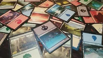 MTG Assorted Basic Lands Bulk Lot X 200 - Includes 40 Of Each Basic • $12.45