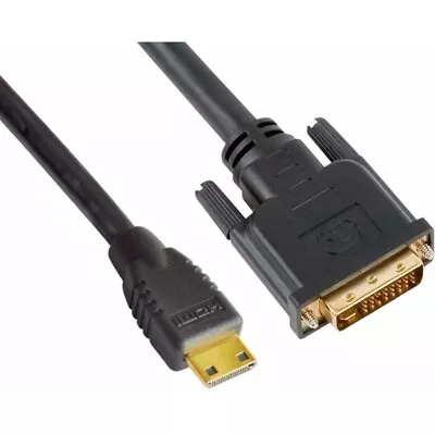 P - Astrotek Mini HDMI To DVI Cable 60cm Male To Male Gold Plated Black PVC J... • $10.48
