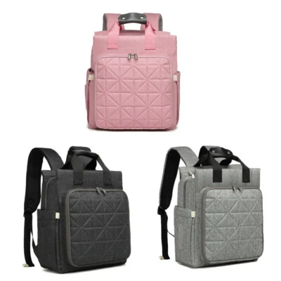 £18.69 • Buy Baby Mummy Changing Shoulder Bag Pram Clips Polyester Diaper Nappy Backpack