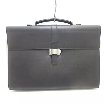 Men's Montblanc Briefcase Without Lock Black Leather • $196.02