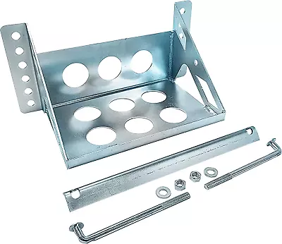Metal Steel Bolt-In Battery Mounting Box Tray Bracket Hold Down Universal Lightw • $65.99