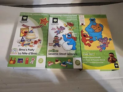 3 Cricut Cartridges Sesame Street Friends  SEASONS   & Elmo's Party • $26.99