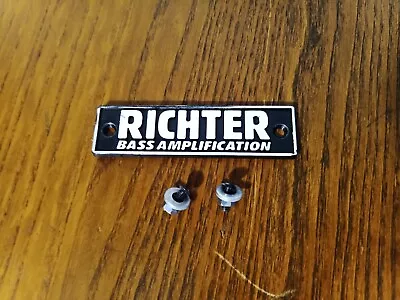 LANEY RICHTER RB3 Bass Guitar Amplifier Speaker Grille Badge Emblem Logo 7.5cm • £10.95