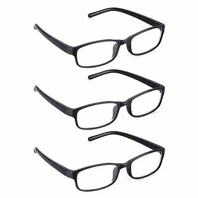 3 Pair Pack Of Glasses Reading Glasses For Men & Women Ready Readers +1 To +3.5 • £9.99