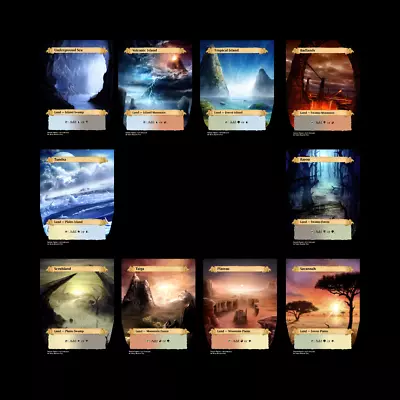 MTG ALTERED ART Dual Land Set • $19.99