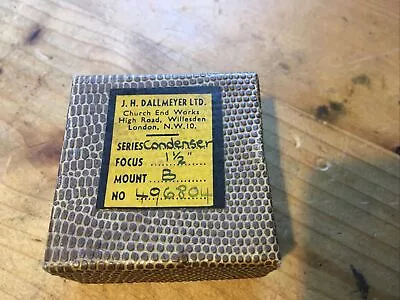 Vintage Dallmeyer Type B Optical Condenser Lens F = 1.5” 37mm • £30