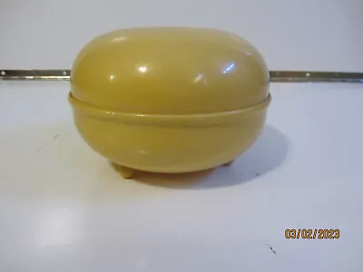Vintage Vanity Celluloid English Made Footed Hair Receiver Cotton Ball Holder • $9.99