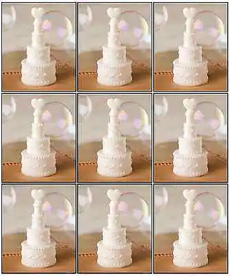 $11.90 • Buy 24 X White Wedding Heart Cake Bubbles Table Decorations Reception Favours X50005