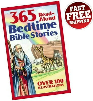 $8.95 • Buy Bedtime Bible Stories For Kids Children Read Aloud Story Book 365 Illustrated