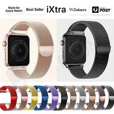 $7.88 • Buy 【Apple Watch】Series 8 Ultra 7 SE 6 5 4 3Milanese Stainless Steel Loop Strap Band