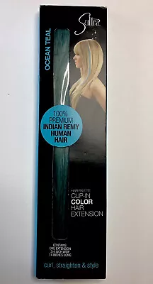 Sultra Ocean Teal Clip In Hair Extension--100% Premium Indian Remy Human Hair • $5.99