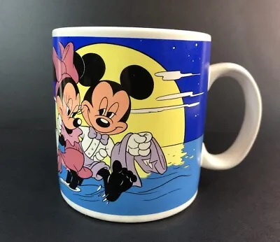 Vintage Mickey And Minnie Mouse Mug Walt Disney Applause Walk On The Beach • $5.99