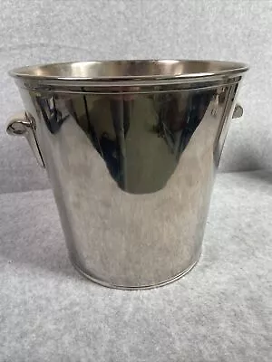 Pottery Barn Silver Tone Double Wine Cooler Champagne Bucket - Never Used • $24.98