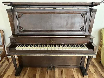 Upright Piano Vose & Sons. 1920 Serial 77017 • $1500