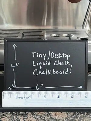 NEW Tabletop Chalkboard Board Sign With Easel Black Frame For Use W LIQUID CHALK • $10