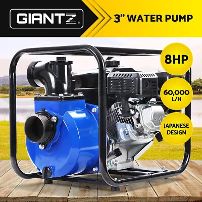 Giantz Petrol Water Pump 3  High Flow Transfer Fire Fighting Irrigation 40m Lift • $199.95