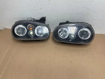 1997-2003 Volkswagen Golf MK4 Left+Right Led Set Black Headlights 9030N DG1 • $94.99