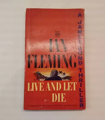 Ian Fleming Live And Let Die James Bond Signet Paperback Book 1963 Vintage • $19.90
