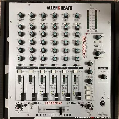 Allen & Heath XONE:62 Mixer Pre Amplifier DJ Equipment Black Used From Japan • £630.28