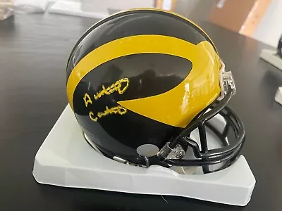 Michigan Wolverines Anthony Carter Signed Mini Helmet  W/COA • $49.99