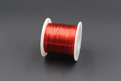 Red Enameled Wire 150g 0.5mm 24AWG 85m Enamelled Copper Coil Magnet Wire • $7