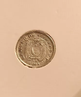 Ecuador 1/2 Decimo 1899 KM55.1 • $15