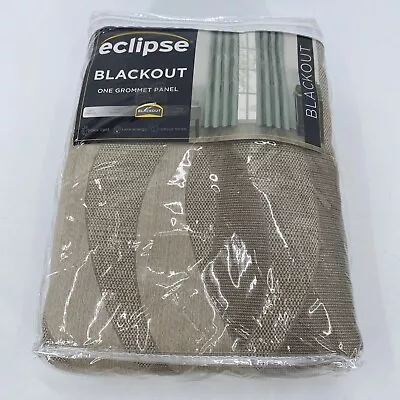 Eclipse Single Curtain Panel Blackout 52  X 63  Grommet Caprese Taupe NEW • $24.99