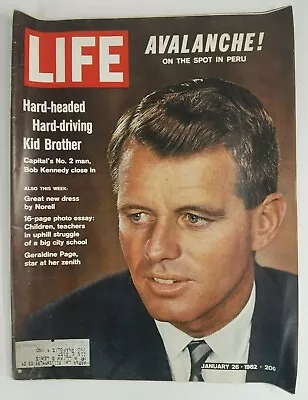 Vintage Life Magazine Robert Kennedy January 26 1962 Complete Periodicals • $17.99