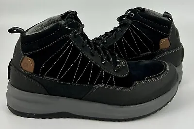 NEW Clarks Wellman Top AP Leather Boots Sz 11M Black Combination 26168235 Men’s • $44.90